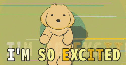 I'm So Excited Dog Dabbing GIF
