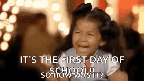 Excited First Day Of School GIF