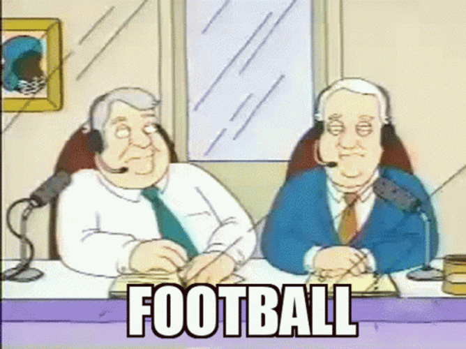 Excited Football Commentator GIF
