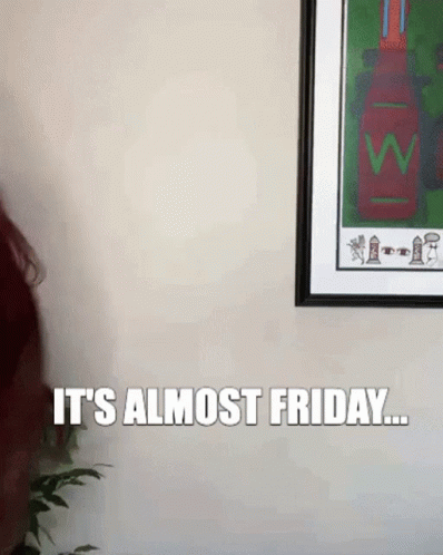 Excited Girl It's Almost Friday GIF