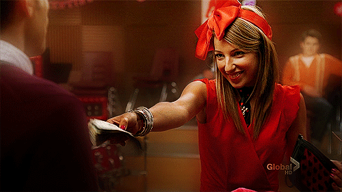 Excited Girl Take My Money GIF