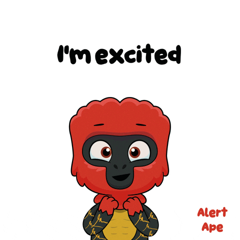 Excited Gorilla Saying Yes