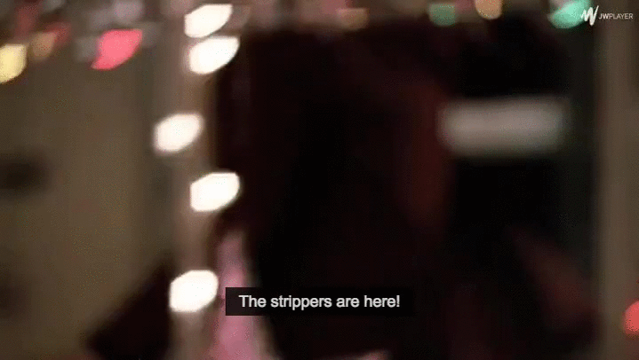 Excited Guy Glitter Background GIF