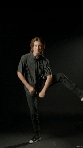 Excited Guy Mimics Pennywise Dancing GIF