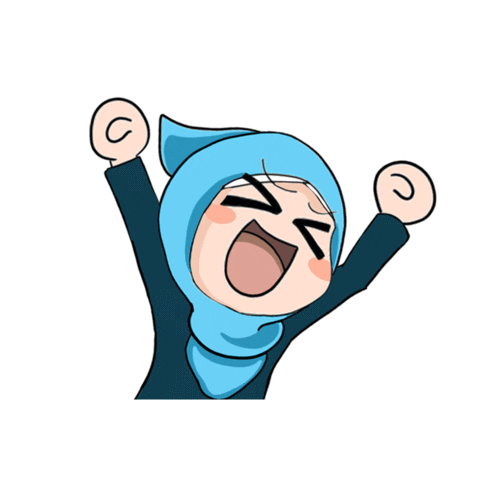 Excited Hooded Chibi Rejoicing GIF