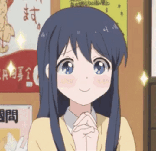 Excited Innocent Looking Anime Girl GIF
