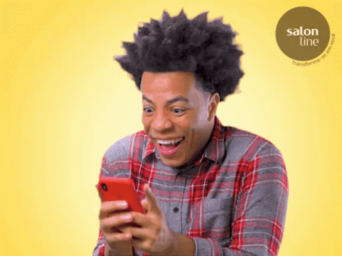 Excited Johnny Klein Texting GIF