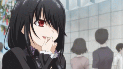 Excited Kurumi Tokisaki GIF