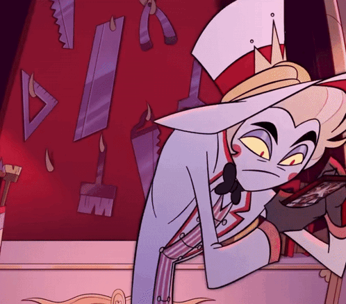 Excited Lucifer Hazbin Hotel GIF
