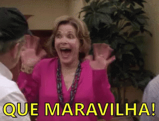 Excited Lucille Bluth Waving On Gene Parmesan GIF