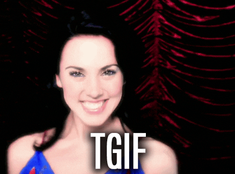 Excited Melanie Tgif Meme GIF