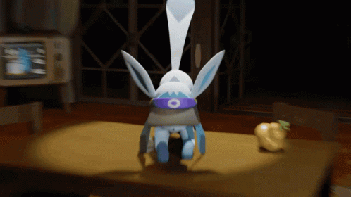 Excited Pokemon Glaceon Yey GIF
