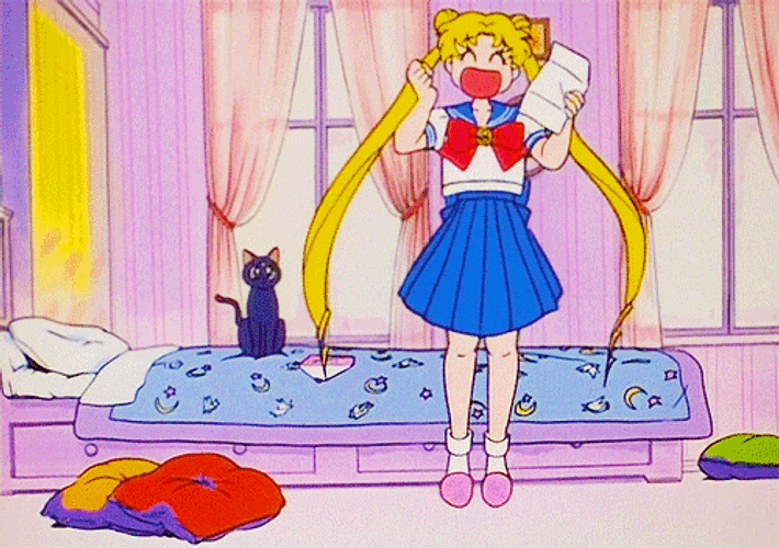Excited Sailor Moon GIF