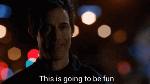 Excited Tom Cavanagh Reverse Flash GIF