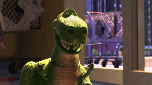 Excited Toy Story Rex GIF