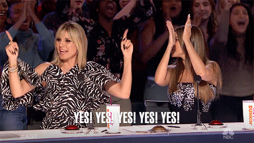 Excited Yes American Got Talent GIF