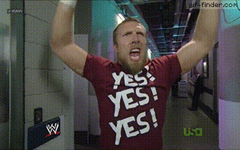 Excited Yes Bryan Danielson GIF