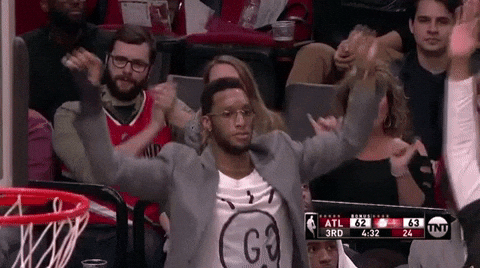 Excited Yes Portland Trail Blazer Evan Turner GIF