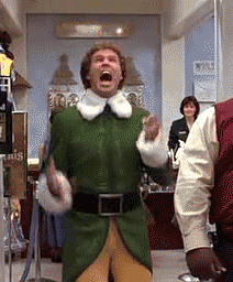 Elf Santa Shout For Excitement GIF