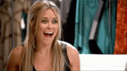 Laureen Conrad Filled With Excitement Seeing Her Friend GIF