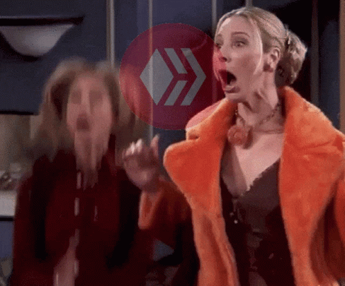 Two Girls Jumping Out Of Excitement GIF