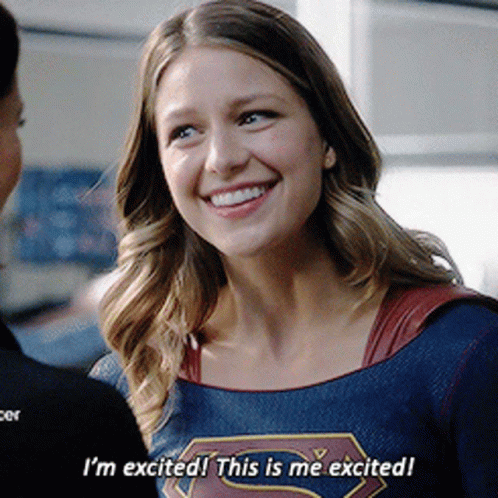 Melissa Benoist Filled With Joy And Excitement GIF
