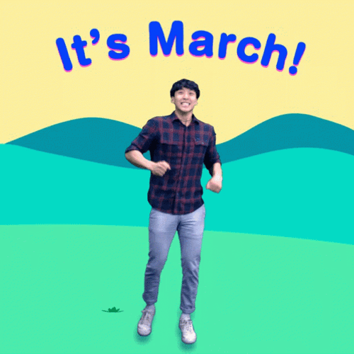 Exciting It's March GIF