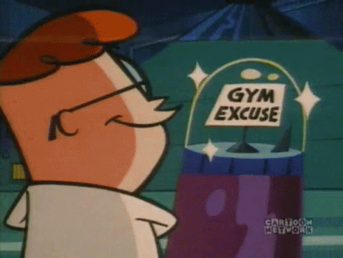 Dexter Gym Of Excuses GIF