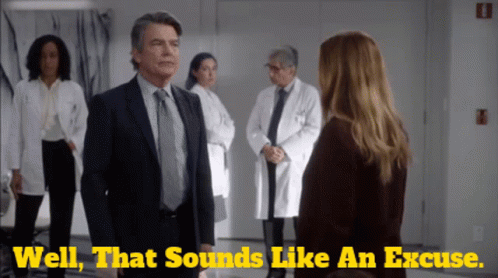 Grey's Anatomy David Hamilton Sounds Like Excuses GIF
