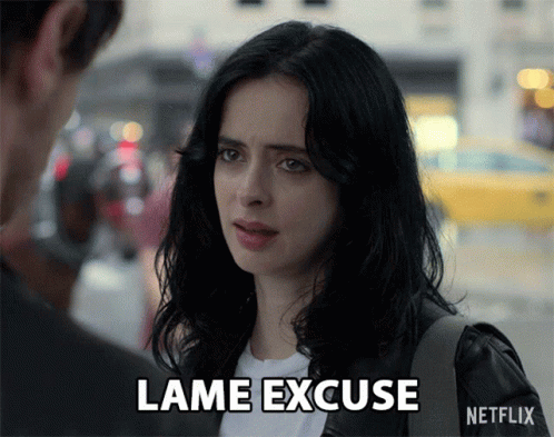 Jessica Jones Oh Lame Excuses GIF
