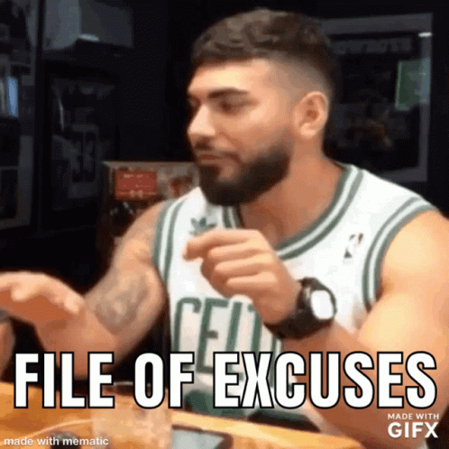 File Of Excuses GIF