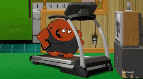 Exercising Aqua Teen Hunger Force GIF