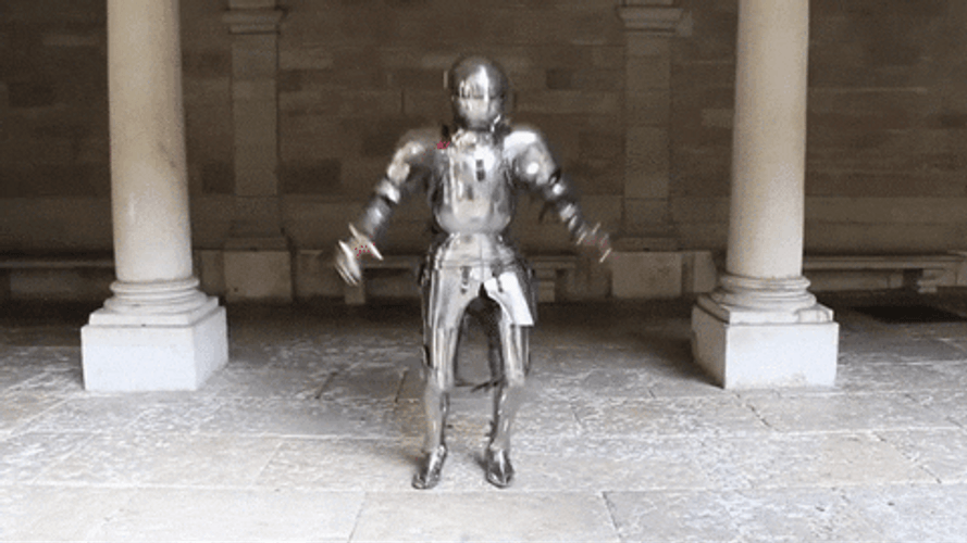 Exercising Knight GIF
