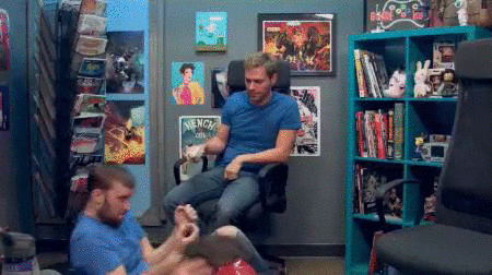 Exercising Man Spray Bottle GIF