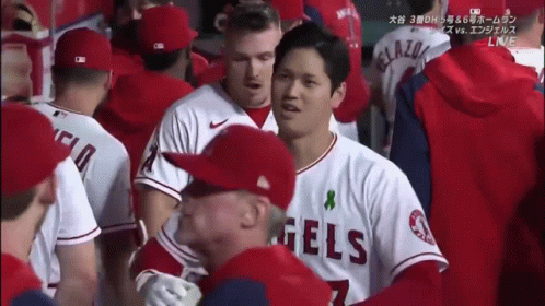 Exhausted Mike Trout Passing By GIF