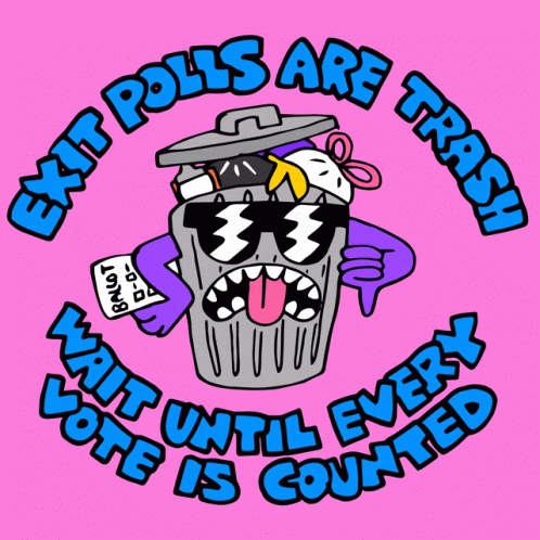 Exit Polls Are Trash Poster