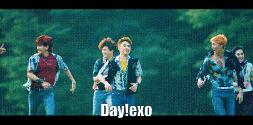 Exo Day Night Mash Up GIF