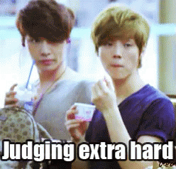 Exo Judging Extra Hard GIF