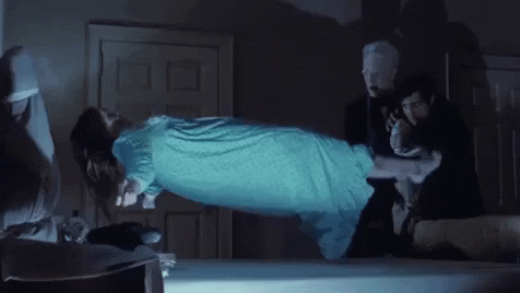 Exorcist Possessed Floating Scary GIF