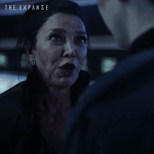 Expanse Ad Woman Talking to Man Says Focus and Get Me What I Need