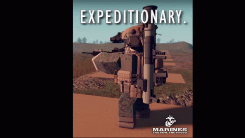 Expeditionary Soldier Holding Gun