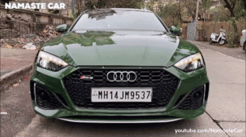 Expensive Green Audi Car GIF