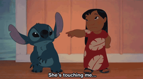 Experiment 626 Stitch And Lilo Fighting GIF