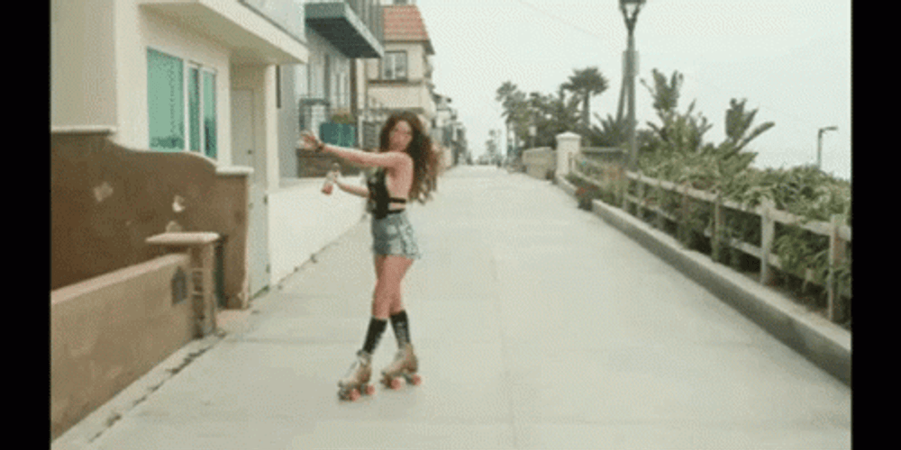 Expert Dances With Roller Skating GIF