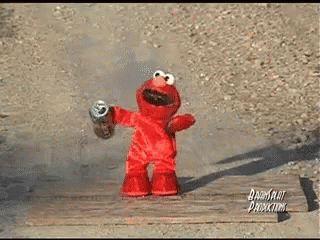 Explode Elmo Just Exploded GIF