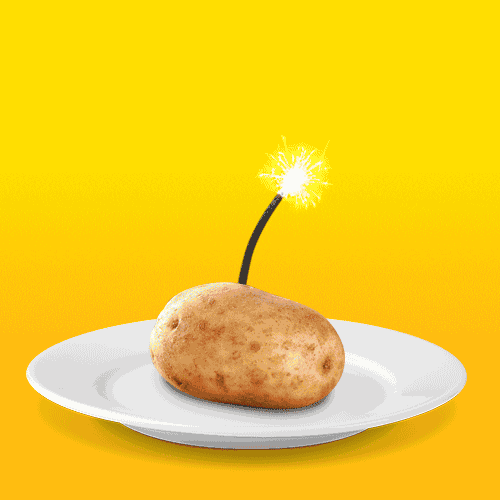 Exploding Dancing Potato GIF