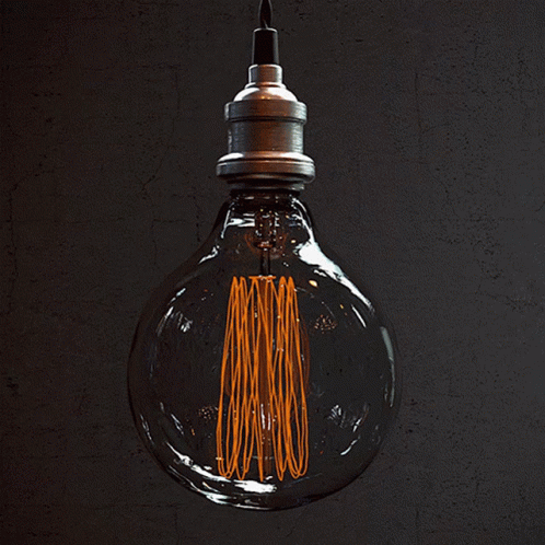 Exploding Edison Globe Light Bulb GIF