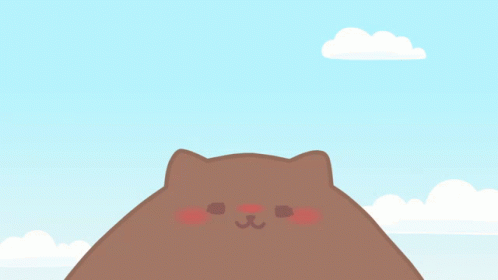 Exploding Head Bananya Cat GIF
