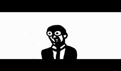 Exploding Head Drawing Animation GIF