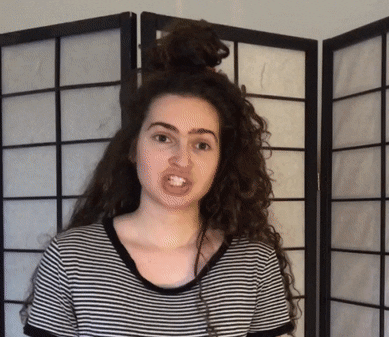 Exploding Head Woman Tallking GIF